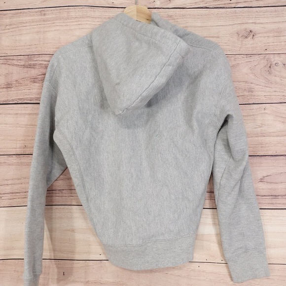 VINTAGE CHAMPION REVERSE WEAVE GREY BLANK HOODIE SIZE XS 00s Y2K - Picture 4 of 7